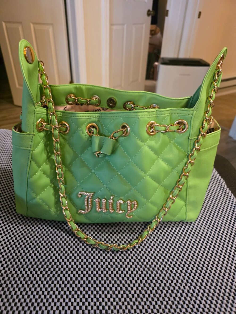 Juicy Couture Bucket Shoulder Bag in Retro Green